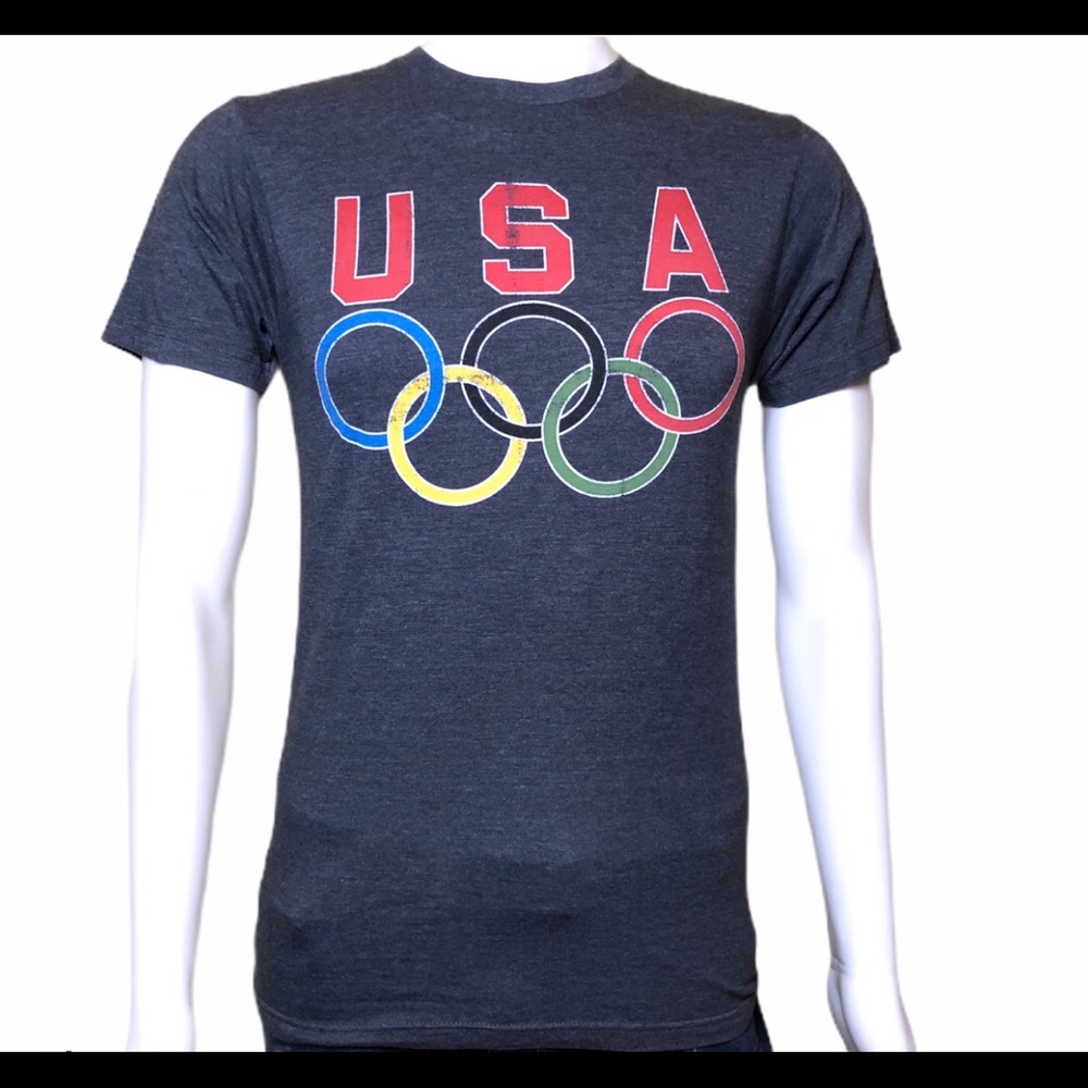 Grey Soft USA Olympics Tee